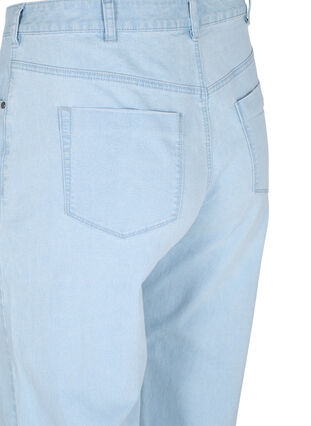 Straight jeans met enkellengte, Light blue denim, Packshot image number 3