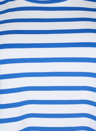 Gestreept katoenen t-shirt, Blue Stripes, Packshot image number 2