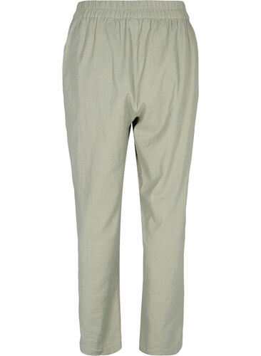 Katoenen Pyjamabroek met structuur, Seagrass , Packshot image number 1