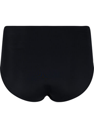 Bikinislip met hoge taille en koordje, Black, Packshot image number 1