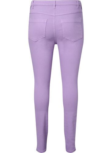 Amy jeans met hoge taille en super slanke pasvorm, Lavender, Packshot image number 1
