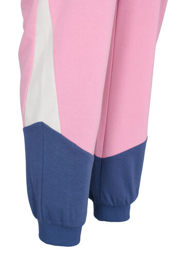Sweatpants met colour block, C. Pink C. Blocking, Packshot image number 3