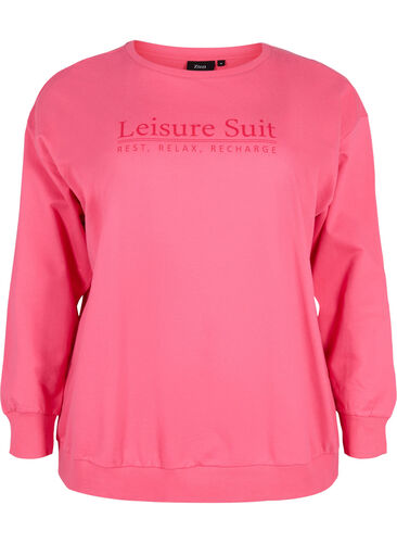 Katoenen sweatshirt met tekstopdruk, Hot P. w. Lesuire S., Packshot image number 0
