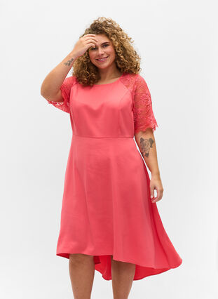 Midi-jurk met korte kanten mouwen, Dubarry, Model image number 0