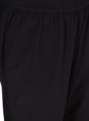 Cropped broek in katoen, Black, Packshot image number 2