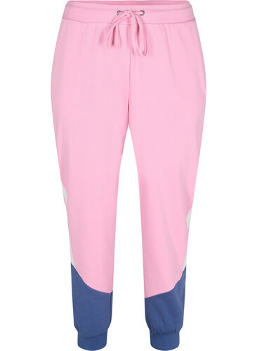 Sweatpants met colour block, C. Pink C. Blocking, Packshot image number 0