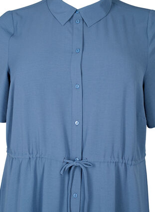 Shirt jurk met korte mouwen, Vintage Indigo, Packshot image number 2