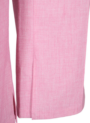 Gemêleerde broek met elastiek en knoopsluiting, Rosebloom, Packshot image number 3
