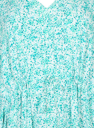 Viscose caftan jurk met print, Green Dot, Packshot image number 2