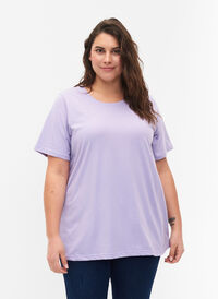 FLASH - T-shirt met ronde hals, Lavender, Model