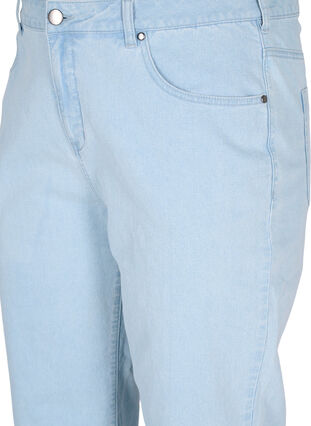 Straight jeans met enkellengte, Light blue denim, Packshot image number 2
