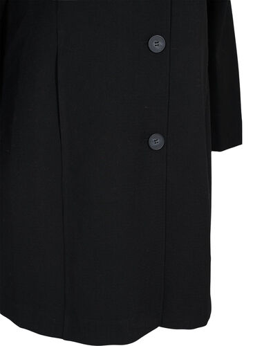 Lange jas met knoopsluiting, Black, Packshot image number 3